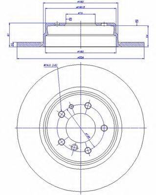 CAR 142097 гальмівний диск