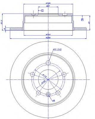 CAR 1421169 гальмівний диск