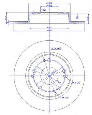 CAR 1421237 гальмівний диск