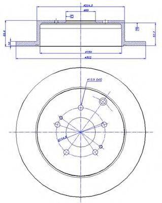 CAR 1421351 гальмівний диск