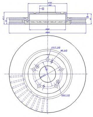 CAR 1421421 гальмівний диск