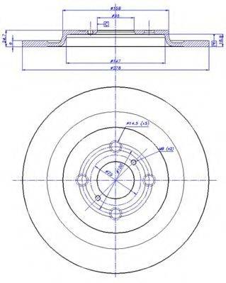 CAR 1421440 гальмівний диск