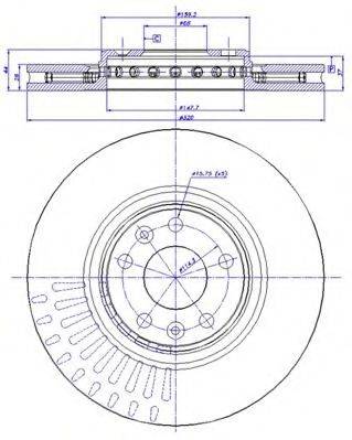 CAR 1421494 гальмівний диск