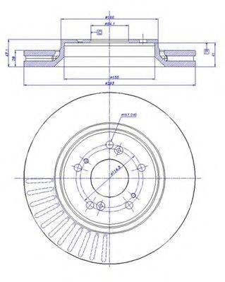 CAR 1421535 гальмівний диск