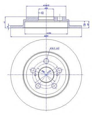 CAR 1421565 гальмівний диск