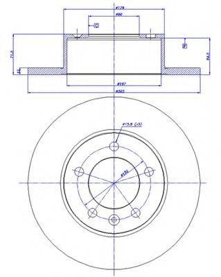 CAR 1421580 гальмівний диск