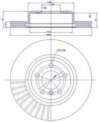 CAR 1421592 гальмівний диск