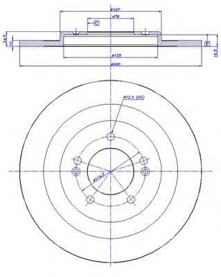CAR 1421736 гальмівний диск