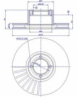 CAR 142320 гальмівний диск