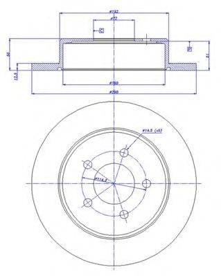 CAR 142337 гальмівний диск