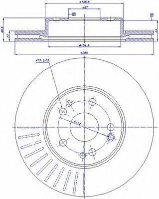 CAR 142448 гальмівний диск