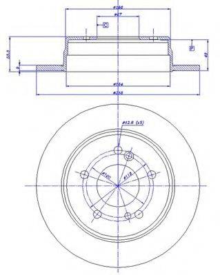 CAR 142472 гальмівний диск