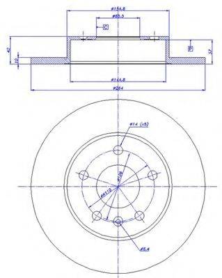 CAR 142494 гальмівний диск
