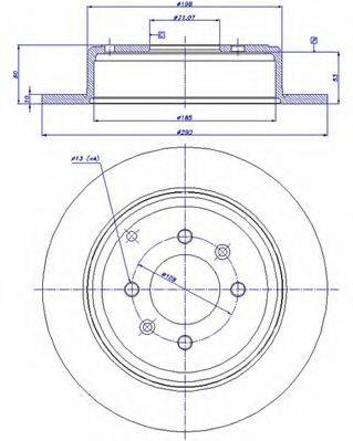 CAR 142523 гальмівний диск