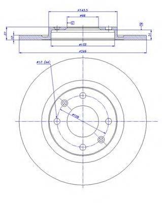 CAR 142528 гальмівний диск