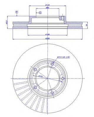 CAR 142641 гальмівний диск