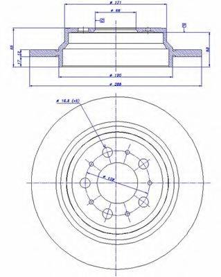 CAR 142648 гальмівний диск