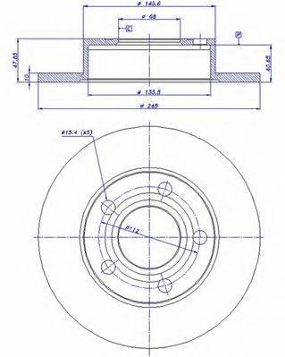 CAR 142762 гальмівний диск