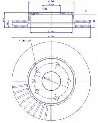 CAR 142992 гальмівний диск
