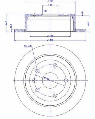 CAR 142993 гальмівний диск