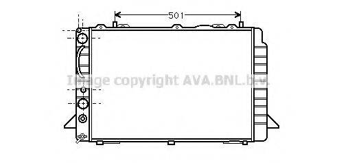 AVA QUALITY COOLING AI2092 Радіатор, охолодження двигуна