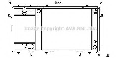 AVA QUALITY COOLING AU2123 Радіатор, охолодження двигуна