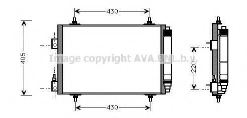 AVA QUALITY COOLING CNA5192D Конденсатор, кондиціонер