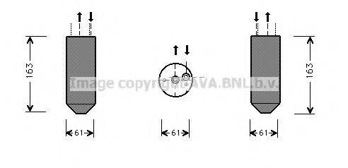 AVA QUALITY COOLING MSD362 Осушувач, кондиціонер