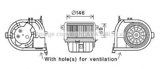AVA QUALITY COOLING RT8589 Електродвигун, вентиляція салону