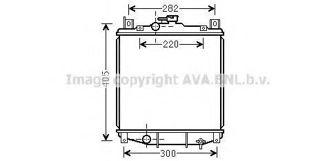 AVA QUALITY COOLING SZ2059 Радіатор, охолодження двигуна