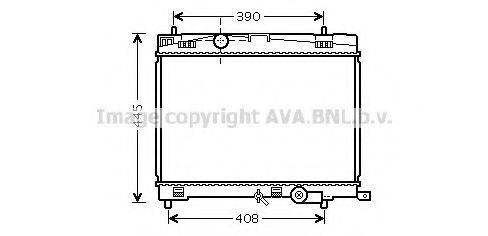 AVA QUALITY COOLING TO2498 Радіатор, охолодження двигуна