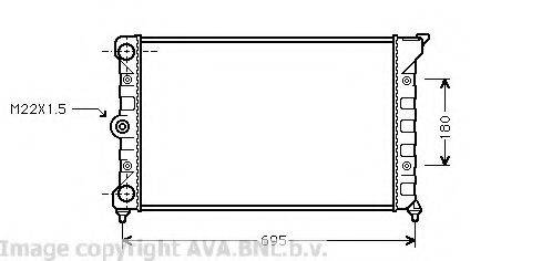 AVA QUALITY COOLING VW2078 Радіатор, охолодження двигуна