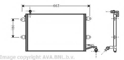 AVA QUALITY COOLING VW5143 Конденсатор, кондиціонер
