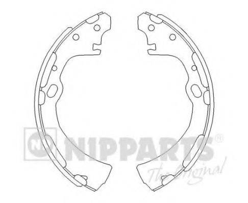 NIPPARTS J3501038 Комплект гальмівних колодок