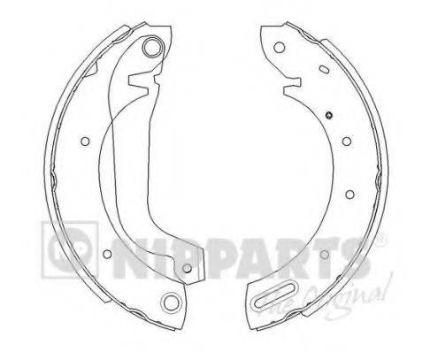 NIPPARTS J3501044 Комплект гальмівних колодок