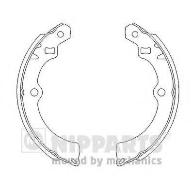 NIPPARTS J3508012 Комплект гальмівних колодок