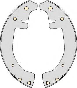 MGA M517 Комплект гальмівних колодок