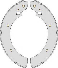 MGA K570757 Комплект гальм, барабанний гальмівний механізм