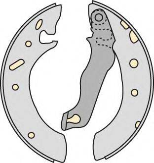 MGA PM740452 Комплект гальм, барабанний гальмівний механізм