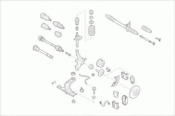ZF PARTS VWGOLFFZ013 Рульове управління; Підвіска колеса