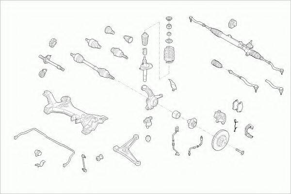 ZF PARTS FORDGALAXFZ003 Рульове управління; Підвіска колеса