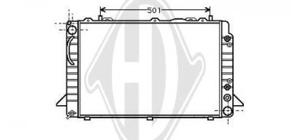 DIEDERICHS 8101132 Радіатор, охолодження двигуна