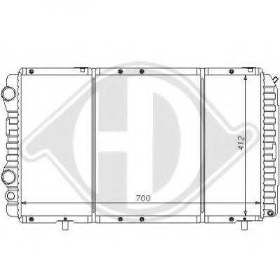 DIEDERICHS 8109199 Радіатор, охолодження двигуна
