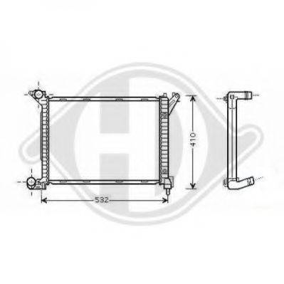 DIEDERICHS 8120508 Радіатор, охолодження двигуна