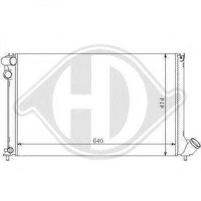 DIEDERICHS 8126129 Радіатор, охолодження двигуна