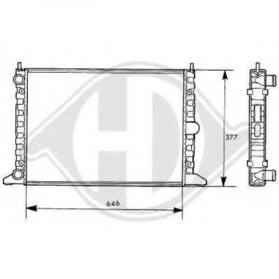 DIEDERICHS 8138107 Радіатор, охолодження двигуна