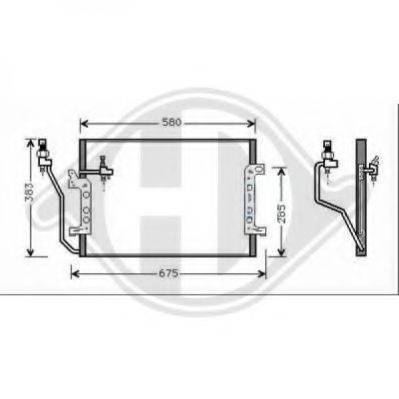 DIEDERICHS 8168581 Конденсатор, кондиціонер