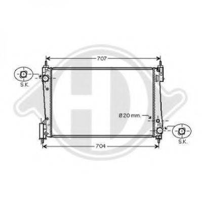 DIEDERICHS 8181404 Радіатор, охолодження двигуна