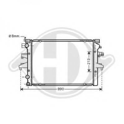 DIEDERICHS 8227203 Радіатор, охолодження двигуна