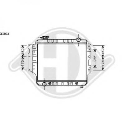 DIEDERICHS 8267506 Радіатор, охолодження двигуна
